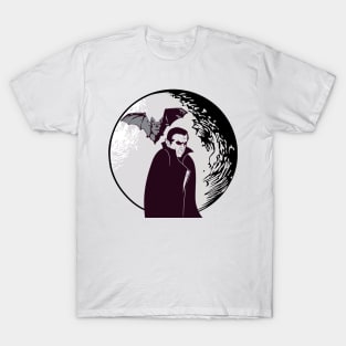 Halloween Vampire - Count Dracula - Full Moon - Vampire Bat T-Shirt